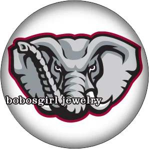 ALABAMA Elephant NCAA стекло украшение с защелкой фото круглый кабошон плоское основание Gl344 - Цвет: 30369
