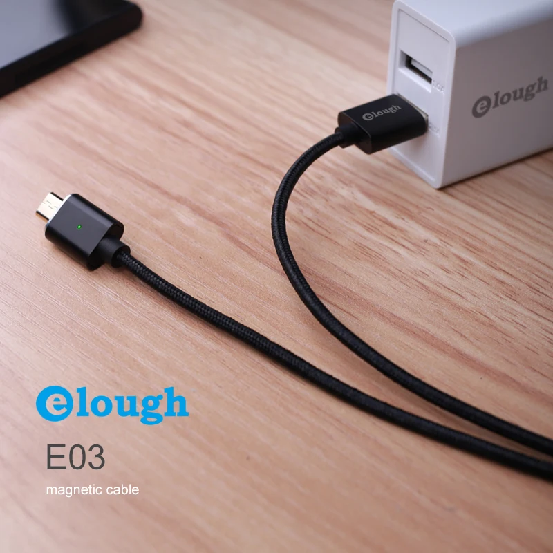 Магнитный кабель Micro USB для телефонов Android 2A 1/1.5 м черный/серый | Мобильные телефоны