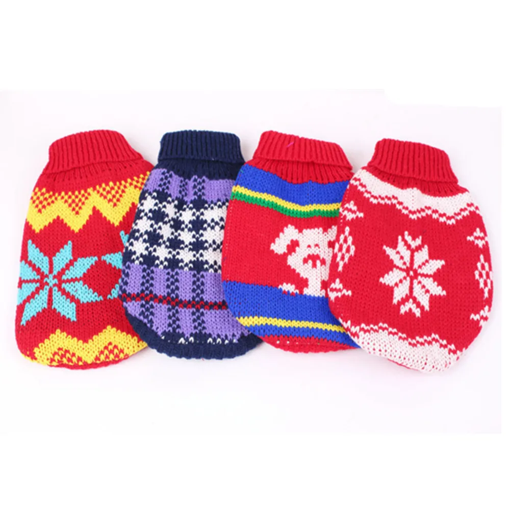 Свитера для собак с высоким воротником сезон осень зима одежда домашних животных