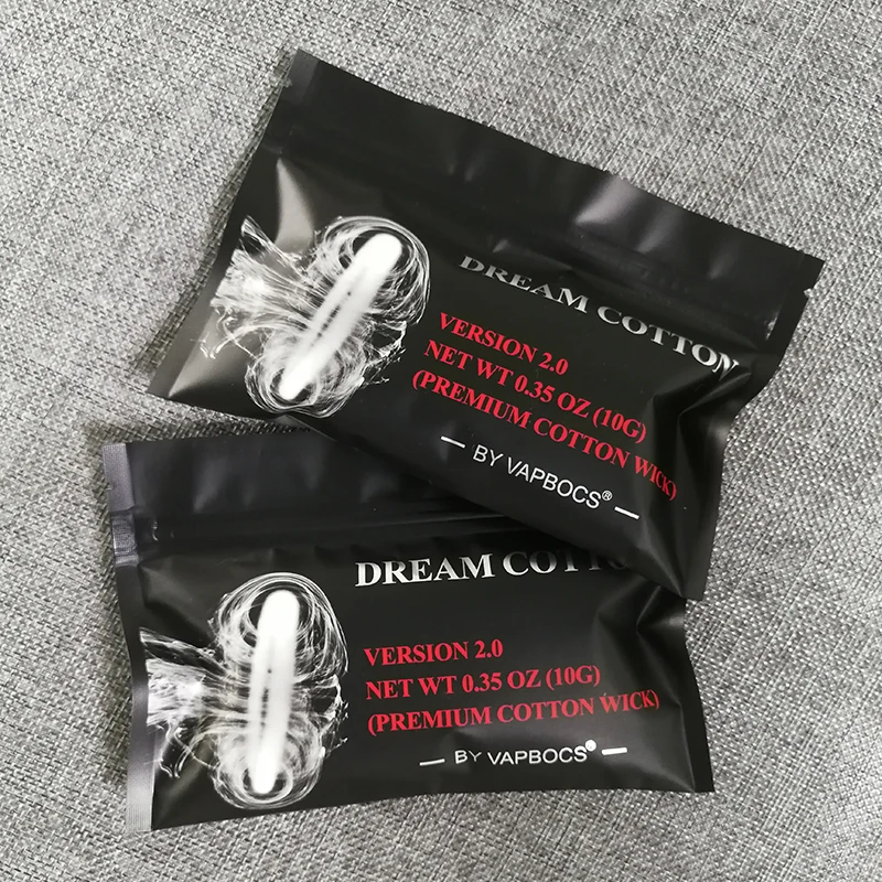 ВАПБОКС Органический хлопок для испарителя танка электронной сигареты RDA RBA RTA Coil Wick Dream Soft DIY Vape on.