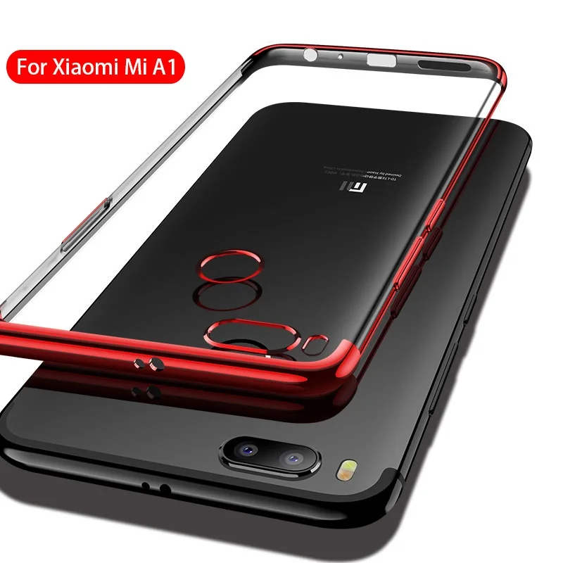 Чехол для телефона с Xiaomi Mi A1 прозрачный мягкий силиконовый тонкий чехол