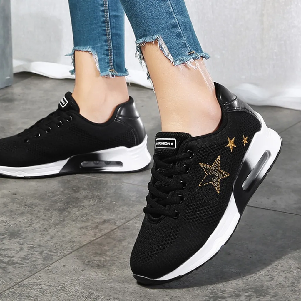 SAGACE/Женская Тканевая обувь Хлопковая повседневная без шнуровки со звездами для