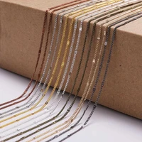 5mlot width 1 3 1 6 2mm link chain necklace bulk cable bracelet necklace chains for diy jewelry making findings supplies