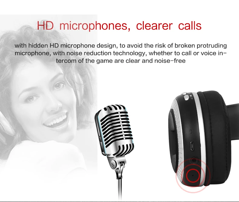 Горячая Распродажа, наушники с ЖК-дисплеем, HiFi, бас, стерео наушники, Bluetooth, беспроводная гарнитура с микрофоном, FM радио, TF слот для карт, наушники