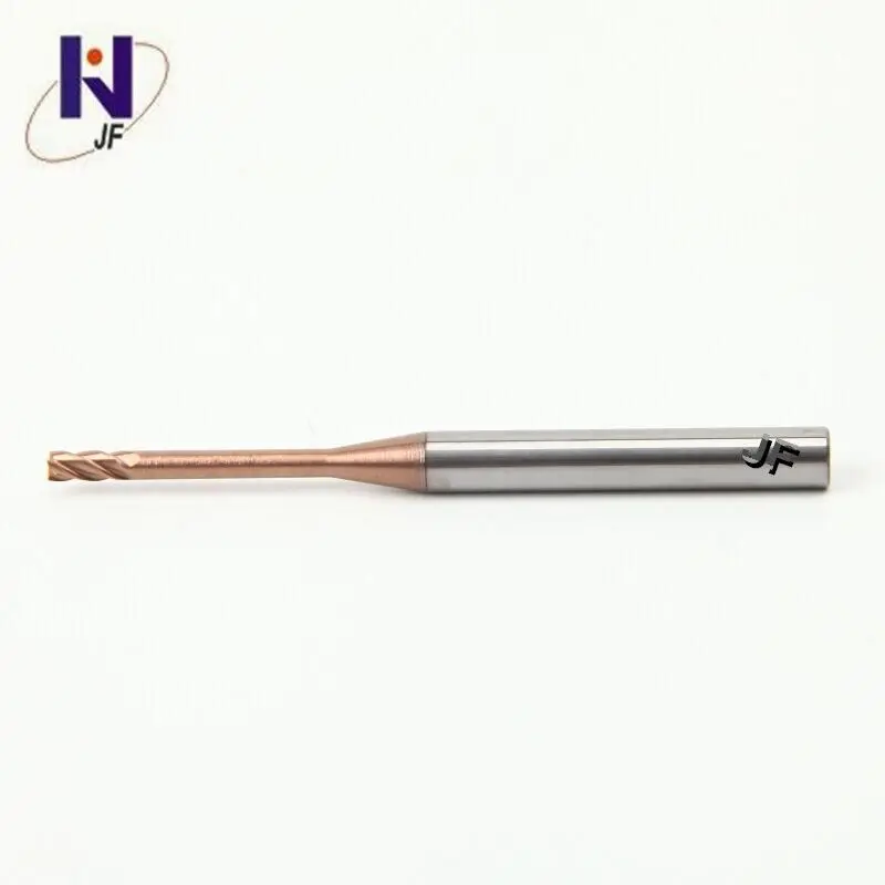 

10 шт./лот HRC55 R0.5 * D1 * 12 * D4 * 50*2T Карбид 2 флейты длинные шеи Мяч концевые фрезы фрезерные инструменты ЧПУ фрезы с TiXCo