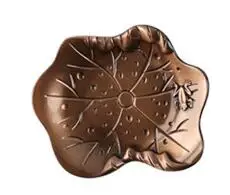 Lotus Leaf 1 CFen A's металлические подставки Kongfu чайная чашка коврик подставки в форме листьев подставки для напитков подстаканник Настольный коврик Декор 1 шт - Цвет: Lotus Leaf 1