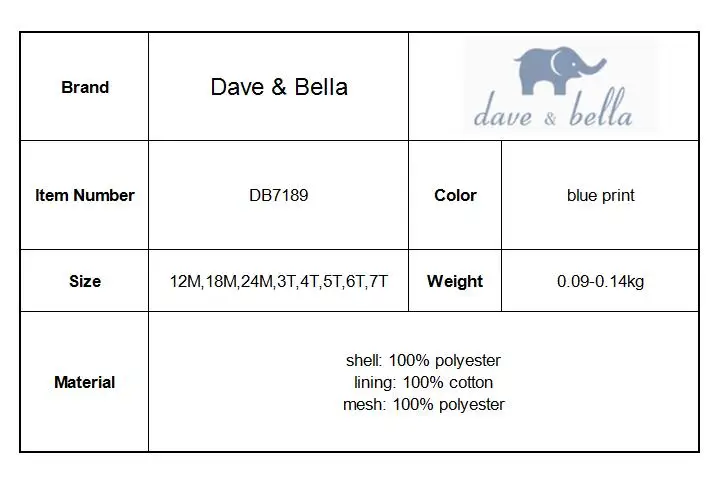 Dave bella/летнее платье принцессы с цветочным рисунком для девочек; детская одежда на свадьбу и День рождения; Детские платья высокого качества; DB7189