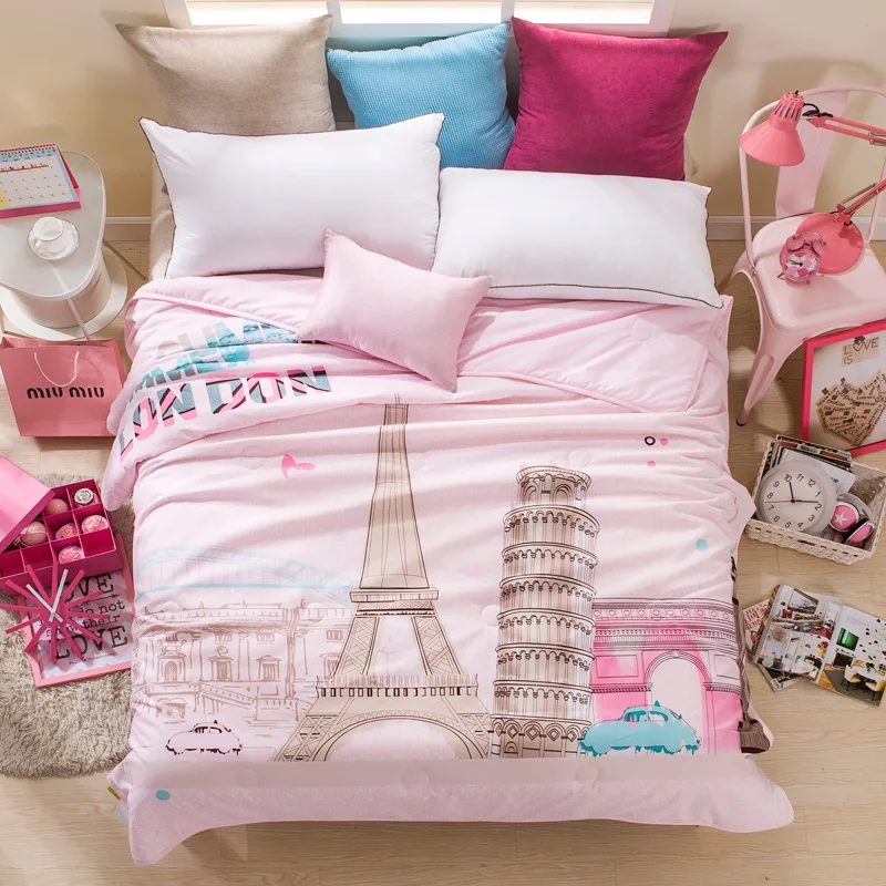 

100% Pure cotton printed single and double childern the summer cool of quilt