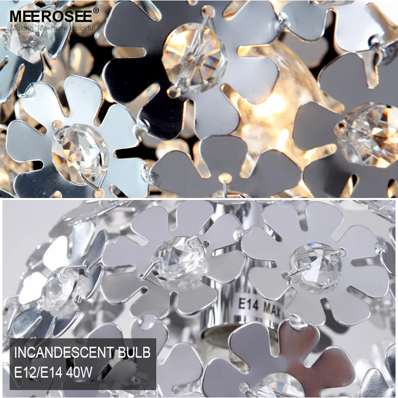 Красивая осветительная арматура алюминиевая Подвесная лампа хрустальный