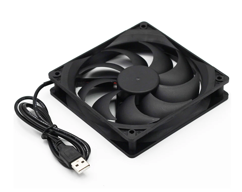 5v 120 мм USB2.0/3,0 ПК Разъем вентилятора постоянного тока Радиатор Высокое качество вытяжной вентилятор ТВ компьютерной приставки к телевизору охлаждения домашних животных Коробка Кулер