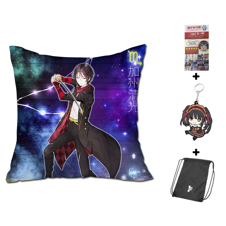 

Новинка, квадратная наволочка для подушки Touken Ranbu Kashuu Kiyomitsu 40x40 см из Аниме Dakimakura GZFONG418