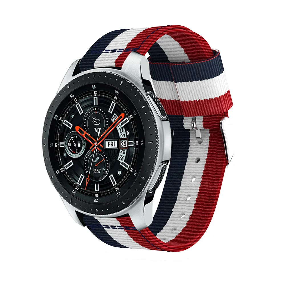 22 мм тканый нейлоновый ремешок для спортивных часов Ремешок Для Xiaomi Huami Amazfit Stratos Pace 2 2 S сменный ремешок для наручных часов браслет