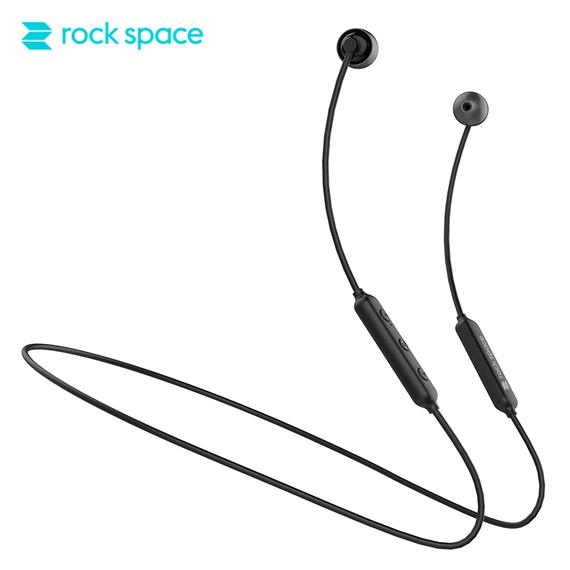 ROCK SPACE, дизайн, легкие музыкальные беспроводные Bluetooth наушники 5,0 с микрофоном, насыщенный бас, стерео звук, магнит, дизайн для телефона