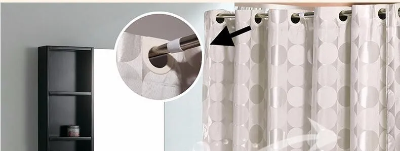 Высокое качество, современный классический отель, ветровое большое кольцо, зеркальная занавеска для душа, водонепроницаемый, защита от плесени, бытовые товары, круг для ванной комнаты