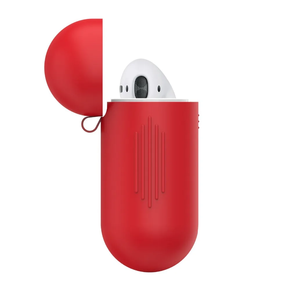 PodSkinz AirPods чехол силиконовый защитный с подставкой и безопасная для кожи ткань Apple
