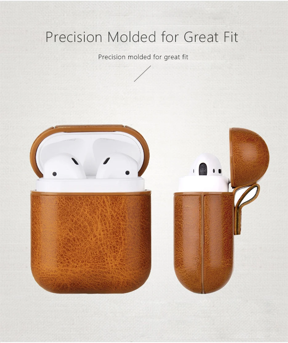 Кожаный чехол для Apple Airpods 2 ремень PC+ кожаный чехол s с кнопками кожаный защитный чехол для Airpods Прямая поставка