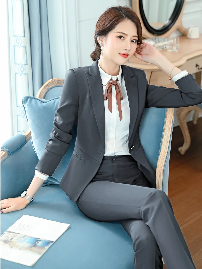 Деловые женские брючные костюмы для женщин деловые блейзер и куртка Офисная