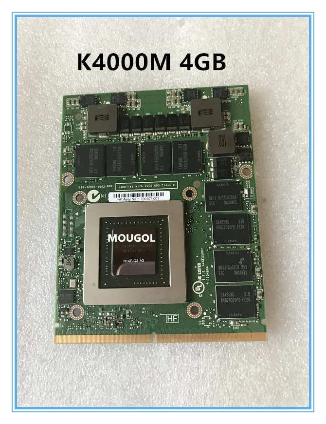 Quadro K4000M K 4000M N14E-Q3-A2 Видео VGA Графическая карта 4 Гб 05DGTT для ноутбука DELL M15X M17X M18X