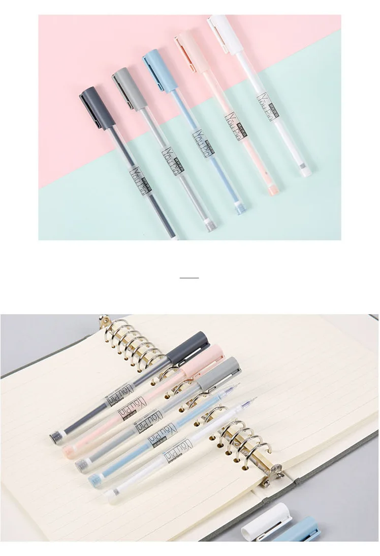 0,35 мм гелевая ручка черновик эскиз одноцветные ручки для школы MUJI стиль черные чернила прозрачный производитель ручка офисные принадлежности