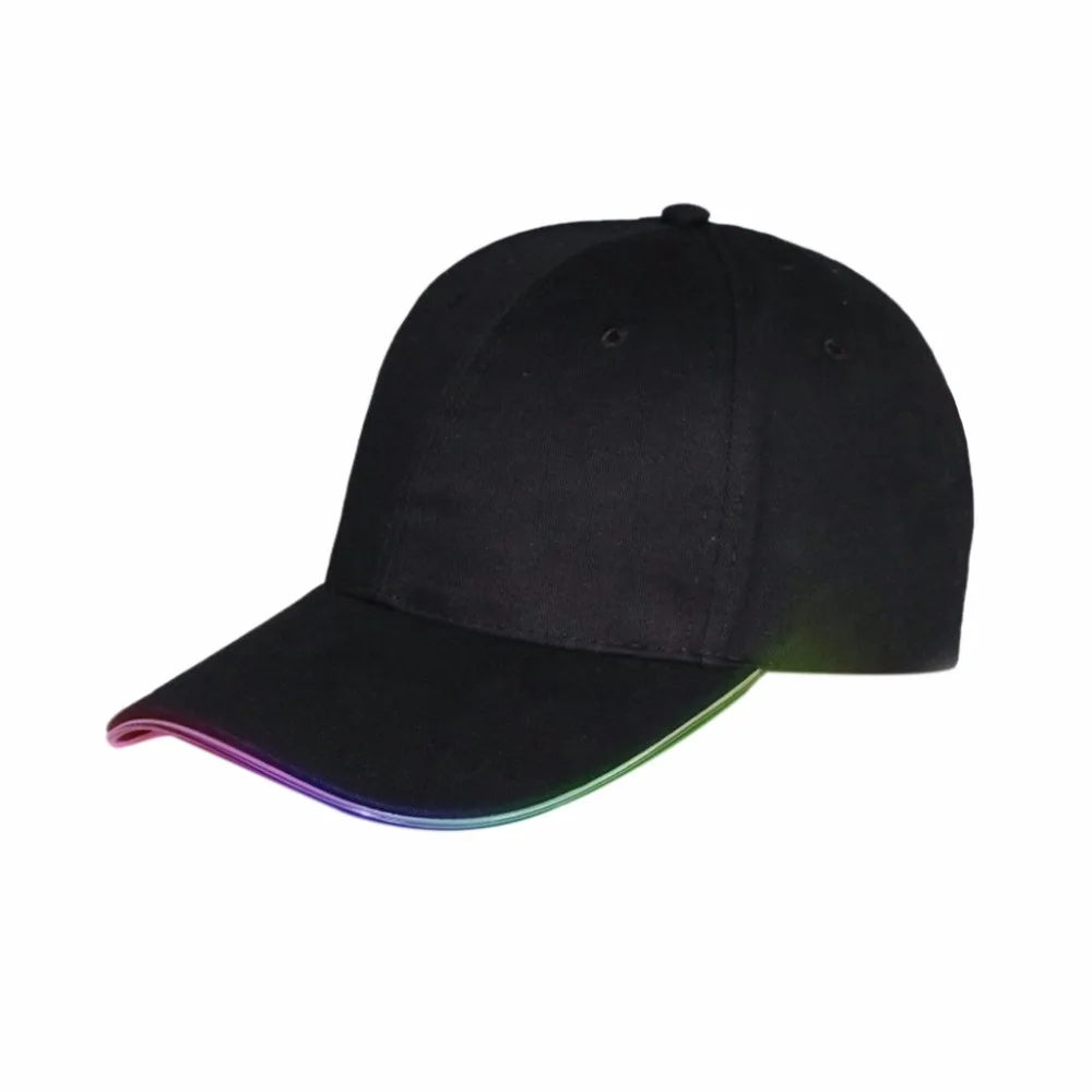 

Cool LED Light Up Baseball Hat Luminous Glow Adjustable Tennis Cap Party
