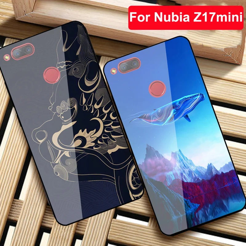 

Чехол из закаленного стекла для Nubia Z17mini beast Forbidden City Edition, защитный жесткий чехол для Nubia Z17 mini NX569H NX569J