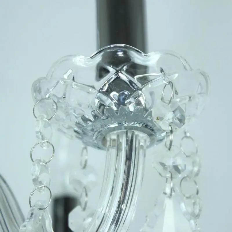 Большой светодиодный подсвечник для брака хрустальный канделябр 5 головочный