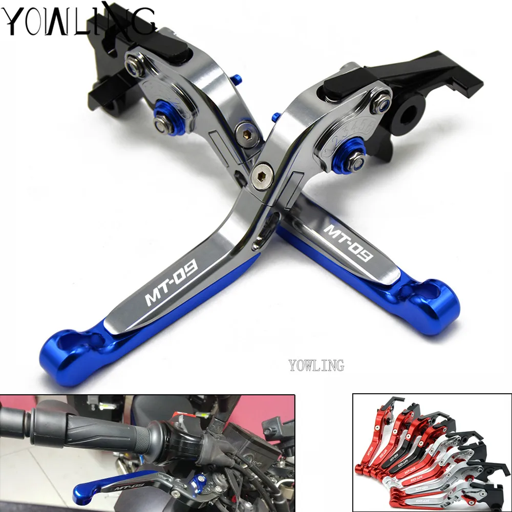 Для YAMAHA mtsr MT09 MT 09 tractracer FZ-09 FJ-09- аксессуары для мотоциклов Складные Выдвижные Тормозные Рычаги Сцепления
