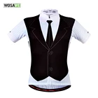 Велосипедные рубашки WOSAWE, Майки для велоспорта, быстросохнущие, с коротким рукавом, для мужчин