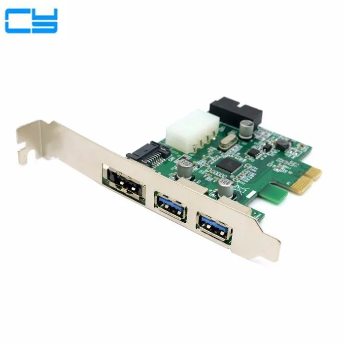 Внешний 2 портовый USB 3 0 и Power Over Esata 19pin Header Combo Pci e PCI Express адаптер карты|express card adapter|2