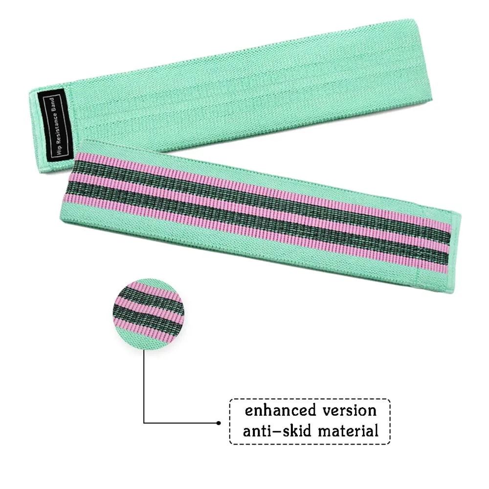 

New Durable Hip Circle Band Yoga Anti-slip Gym Fitness Rubber Band Exercises Braided Elastic Band Hip Lifting Resistance Band