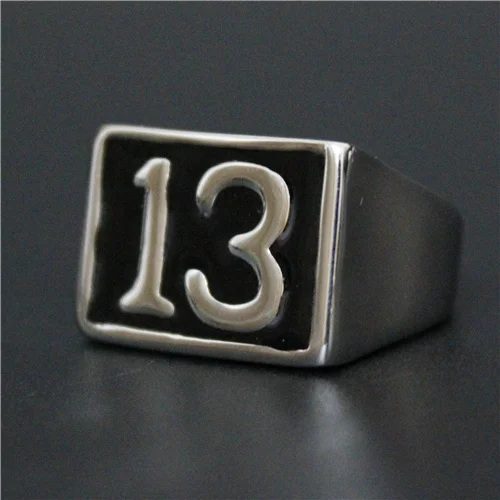 Новое поступление модное байкерское кольцо из нержавеющей стали 316L черное Luckly