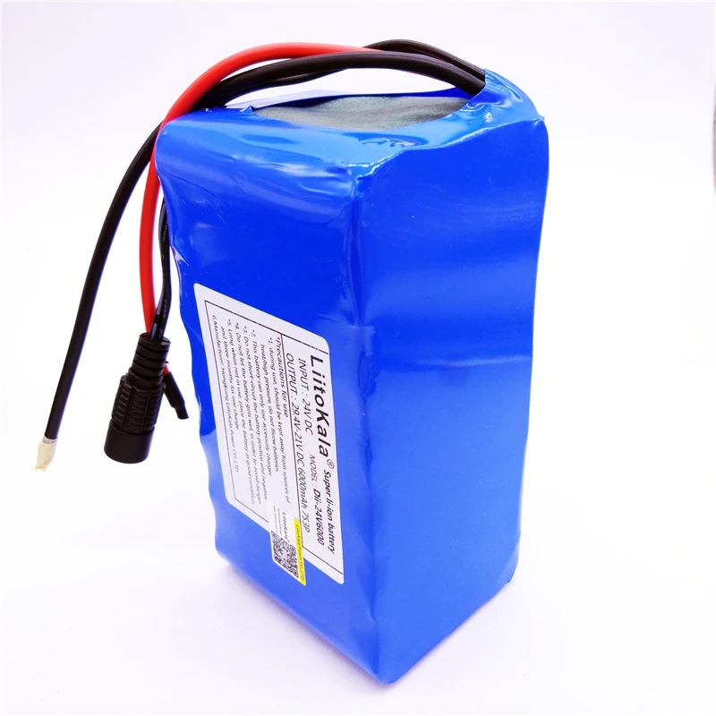 HK LiitoKala 24V 6Ah 7S3P 18650 литий ионная батарея 29 4 V 6000mAh для электрического