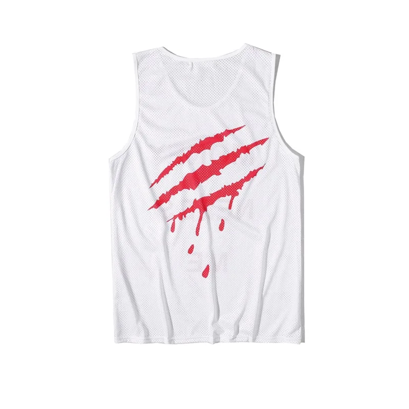 Мужская майка с круглым вырезом без рукавов в стиле хип хоп повседневная для