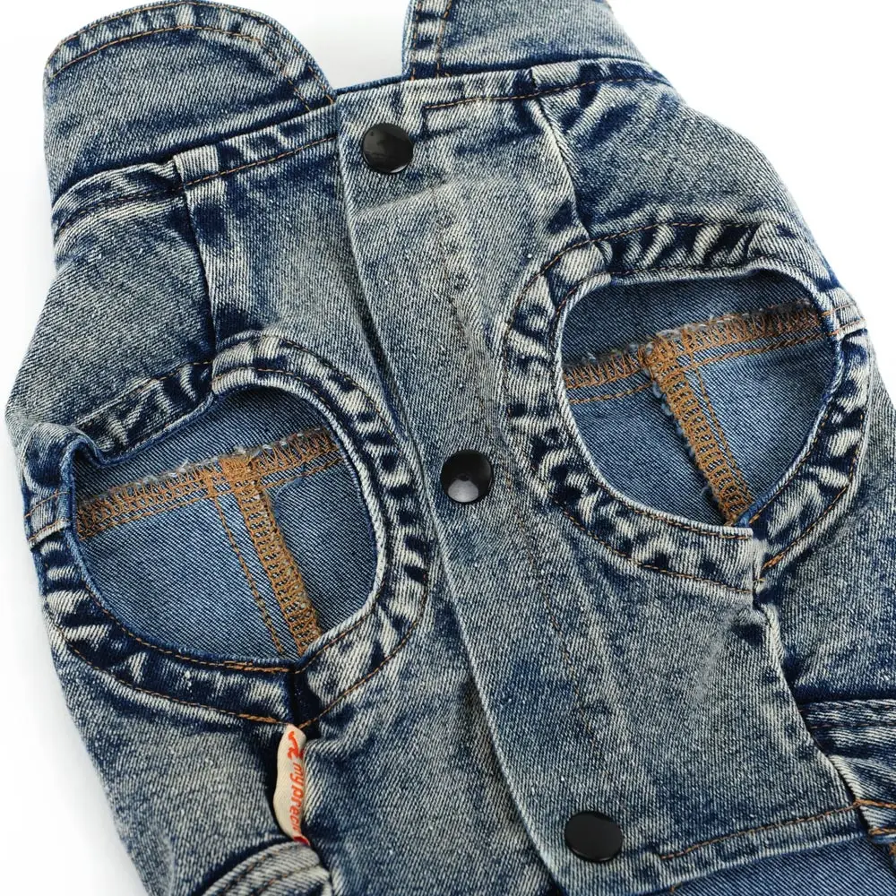 Куртка для собак джинсы куртка на весну осень зиму жилет пудель Бишон фриз одежда