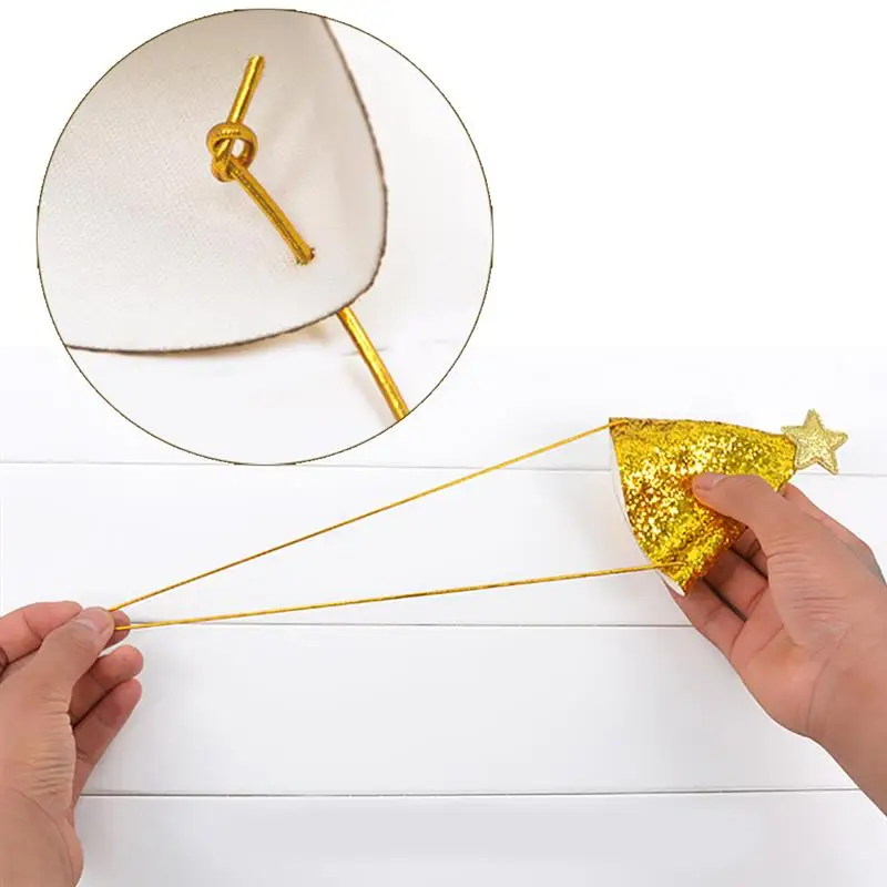 2 шт./компл. с золотыми блёстками для домашних животных на день рождения Pet зима