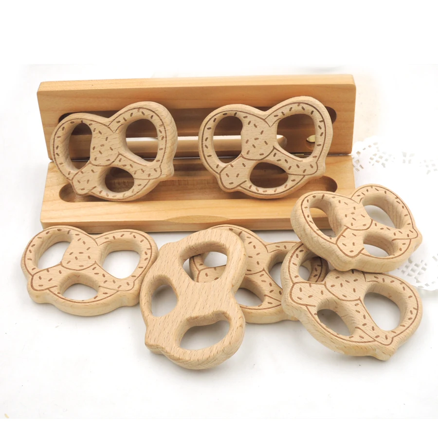 10 шт. деревянные печенья прорезыватели жевательные игрушки для кормления