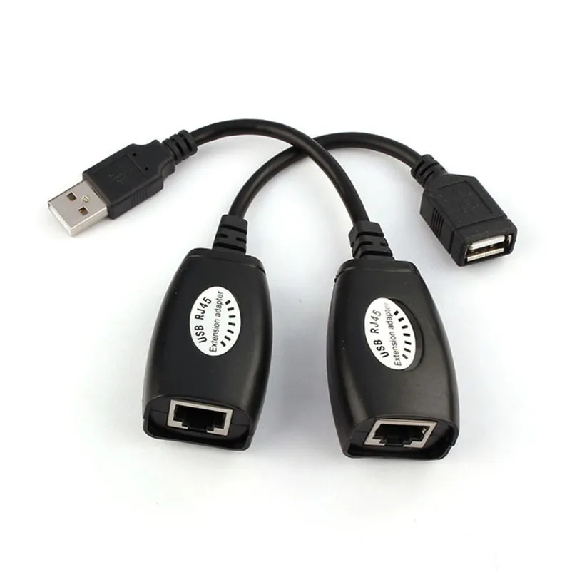 USB Extension Extender Adapter Up To 150ft Using CAT5 RJ45 LAN Cable A8 | Компьютеры и офис
