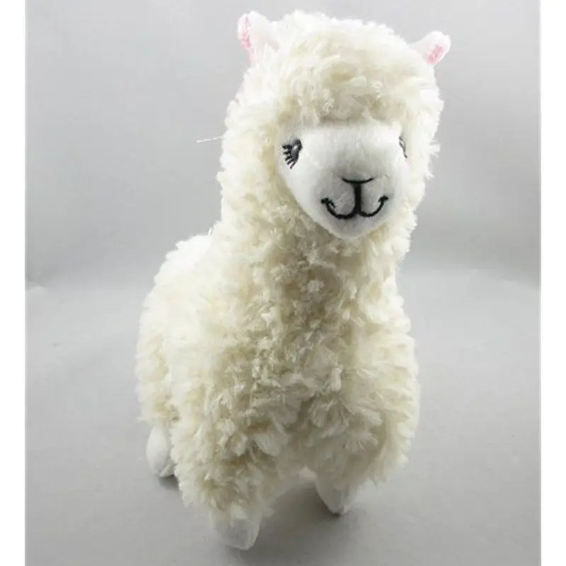 

Alpaca Llama Plush Toy Creamy White Animal Children Doll 23cm Cute Xmas Gift