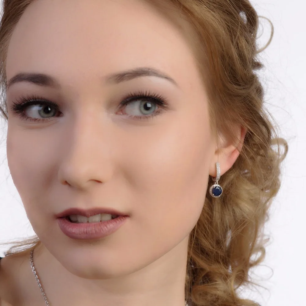 Набор ювелирных изделий GEM'S BALLET Винтажные серьги из серебра 925 пробы с