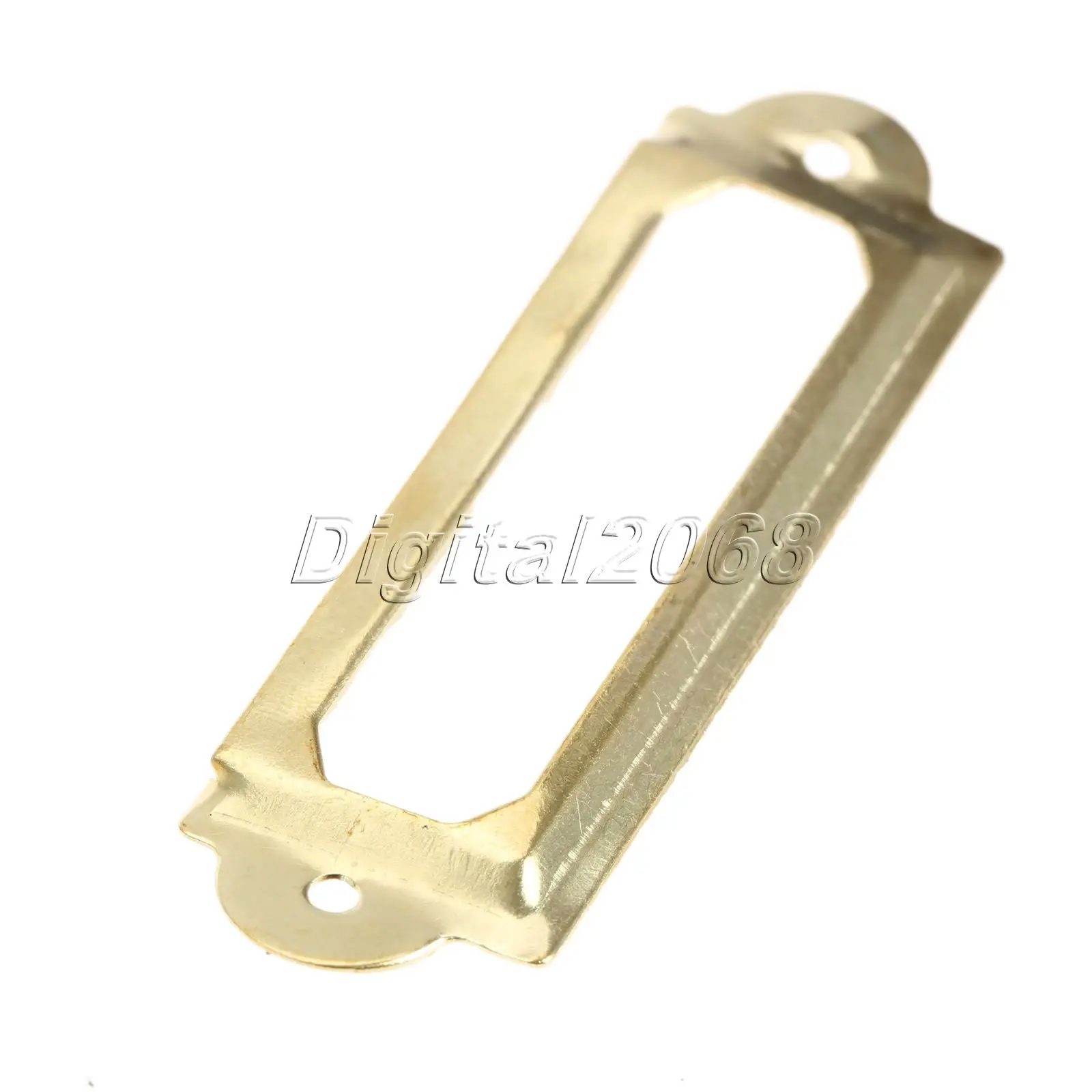 12 шт. винтажная металлическая метка Потяните рамка ручка имя файла держатель