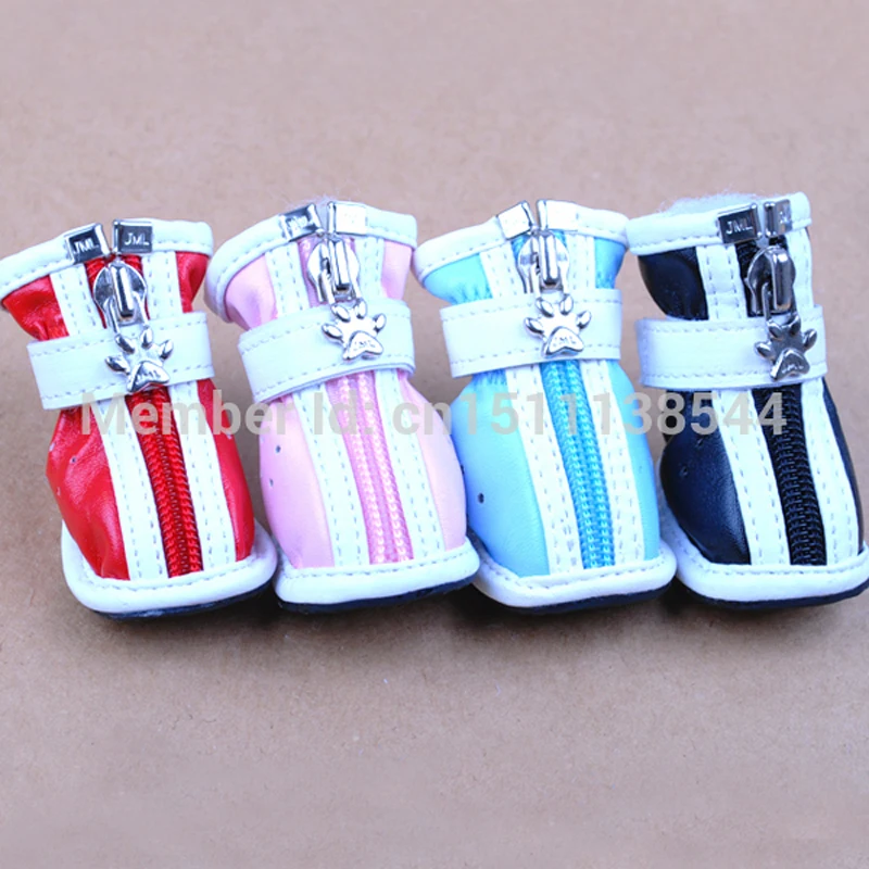 Высокое качество из искусственной кожи собаки обувь удобные дышащие сапоги