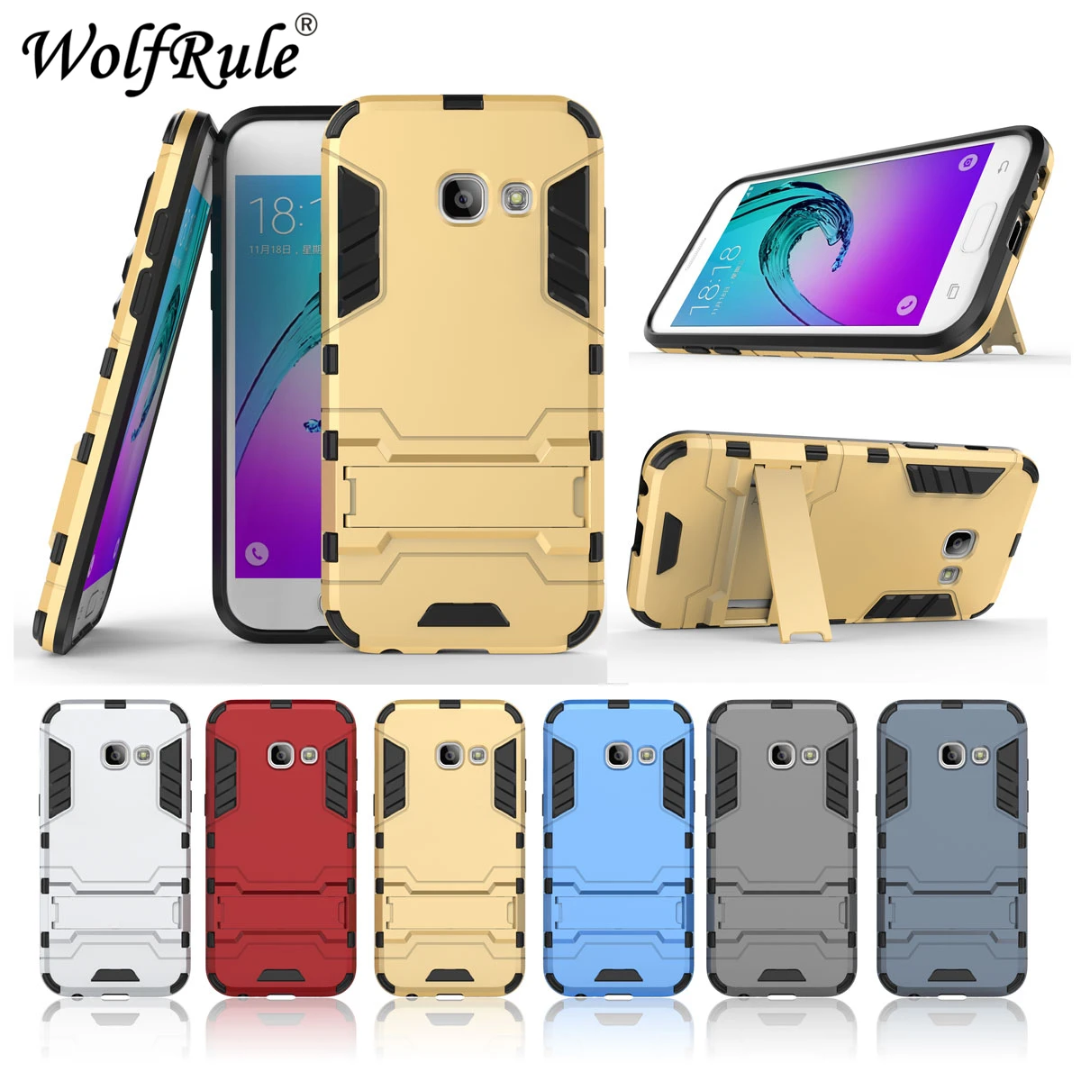 

For Samsung Galaxy A3 2017 Case Cover for Samsung Galaxy A3 2017 Rubber Robot Armor Hard Back Phone Cover Case for Samsung A320