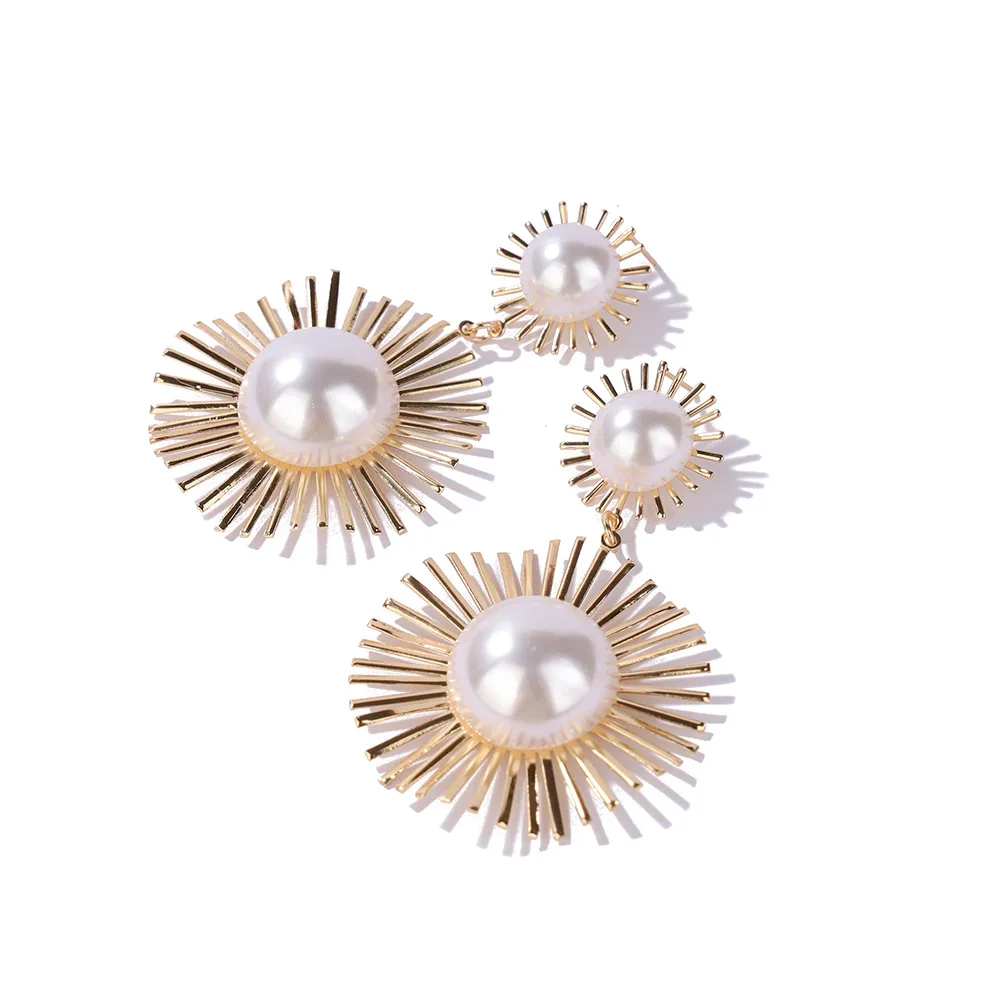 Женские серьги HEBEHERA с волнистыми краями цветком от солнца для вечеринки 2019 |