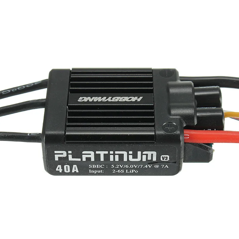 Оригинальный HOBBYWING Platinum 40A V3 Esc электронный регулятор скорости для 450 вертолета