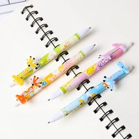 kawaii cartoon ballpoint pen cute creative stationery school office supplies giraffe ball pen for students writing