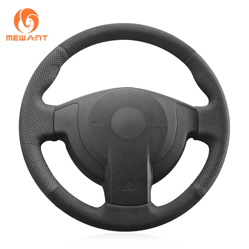 MEWANT кожаный черный замшевый чехол на руль для Nissan Qashqai 2007 2013 Rogue 2008 X Trail NV200 2010 2016|car