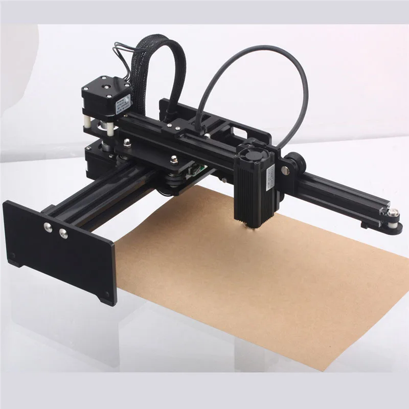 Черный 3500 МВт 405нм DIY Лазерный гравировальный станок принтер печать логотипа