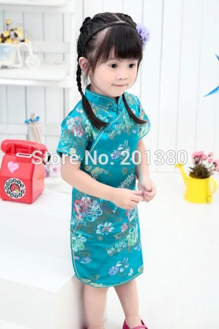 Милые летние платья для девочек китайское платье Ципао в китайском стиле подарок