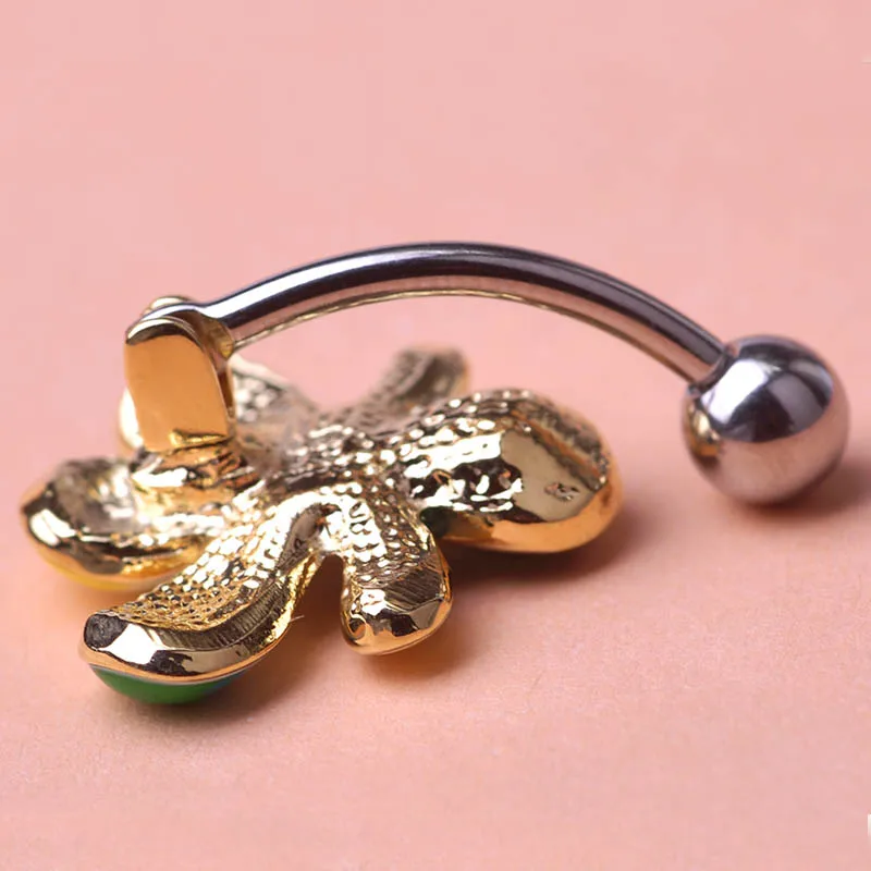 Модное Хрустальное цветочное пупочное кольцо Пирсинг пупок пупка Лабрет