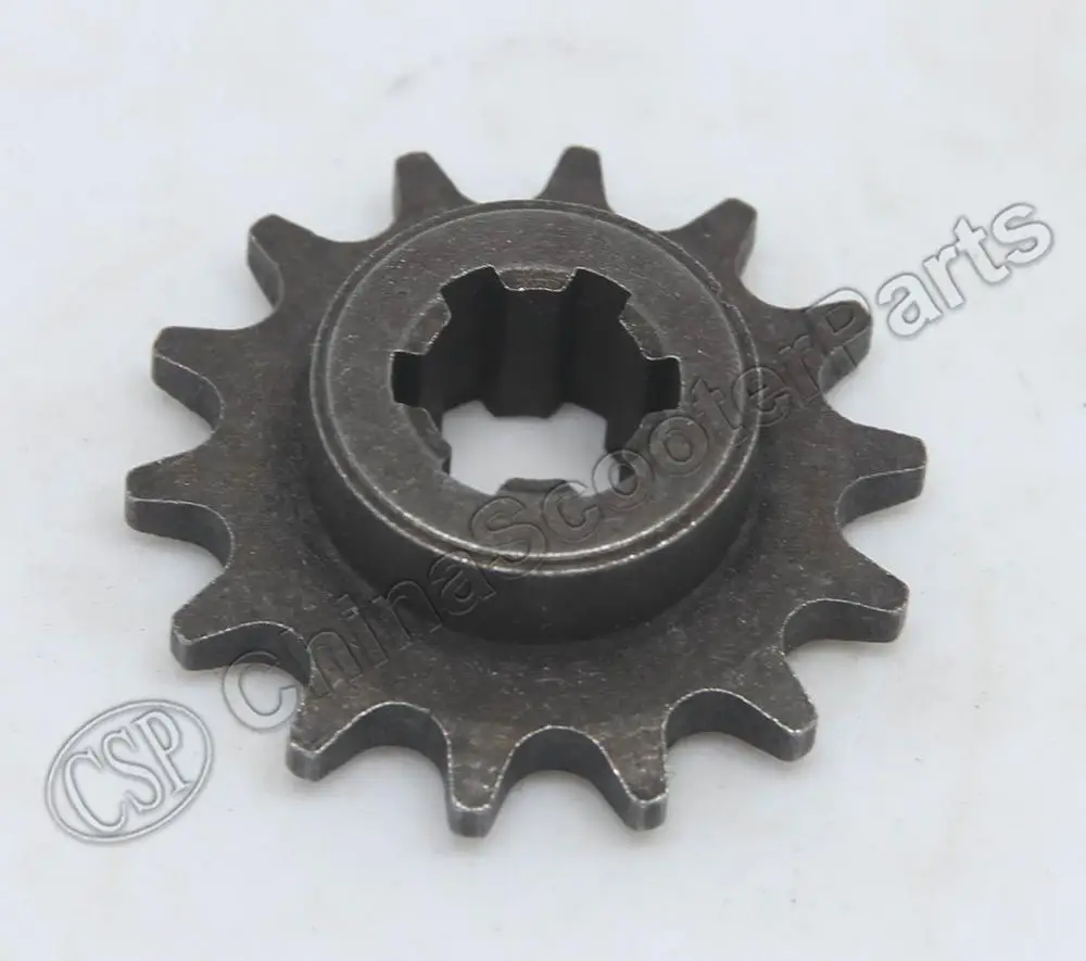 15T 15 19 25 15T 19T 25T зубья 6 мм 25H передняя Звездочка 47CC 49CC Мини Мото Грязь велосипед ямы Запчасти - Цвет: 15T